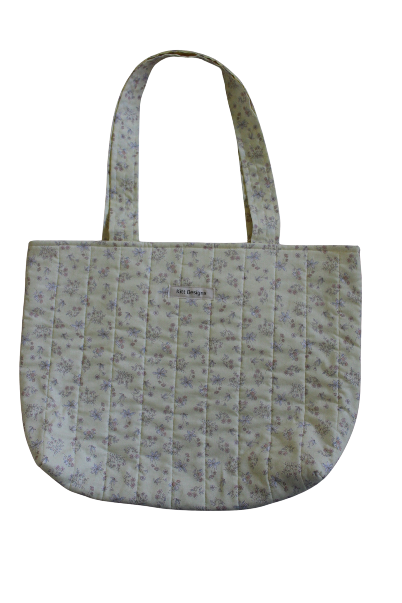 handmade cotton tote bag yellow flower
