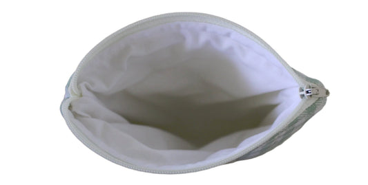 handmade cotton kindle pouch green white gingham