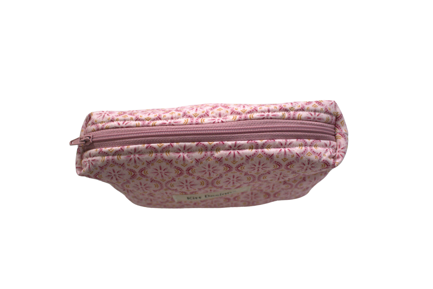 handmade cotton mini pouch pink
