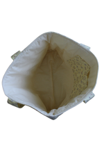 handmade cotton tote bag yellow flower