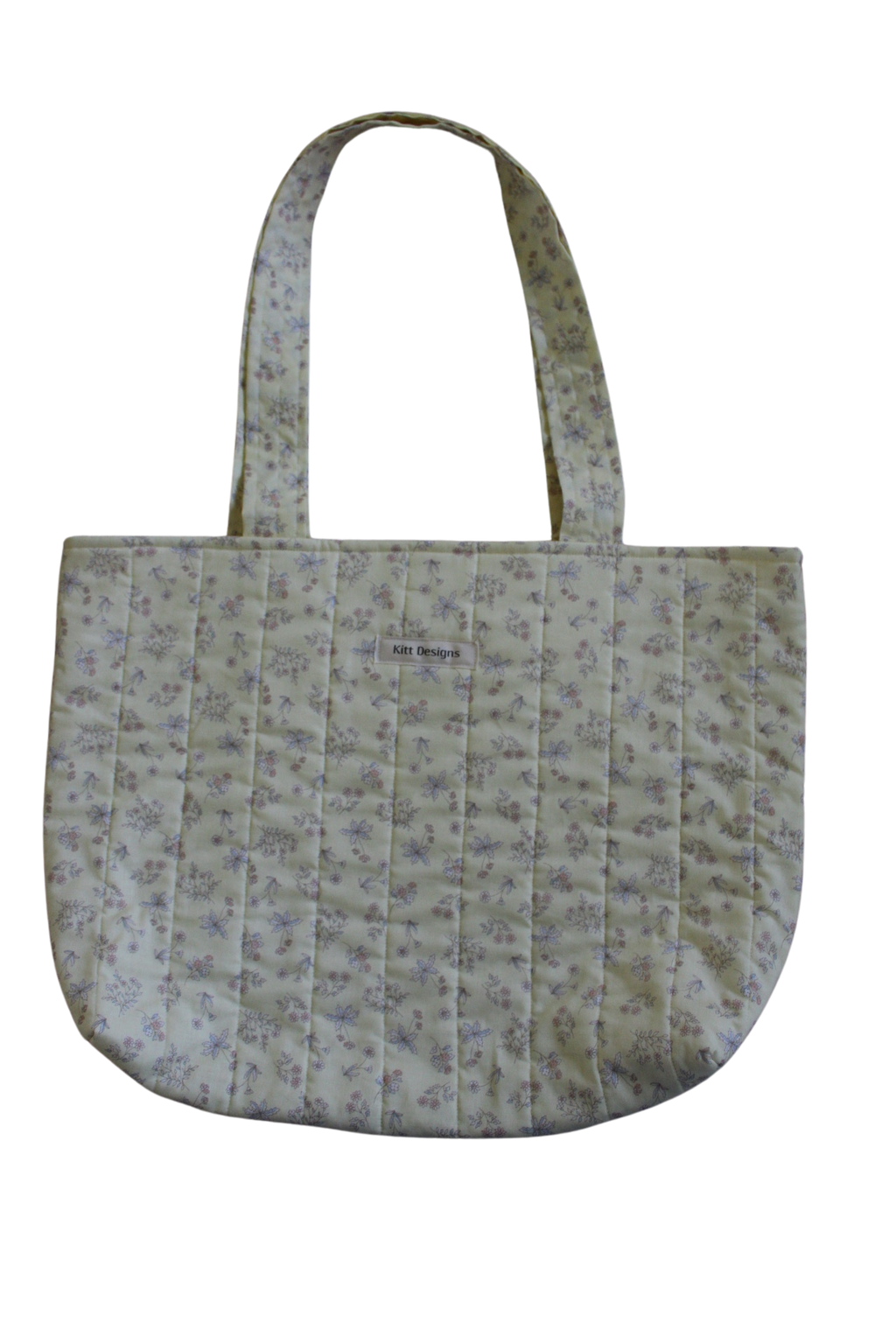 handmade cotton tote bag yellow flower
