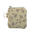 handmade cotton AirPod pouch yellow flower 