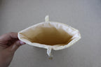 handmade cotton small book sleeve yellow flower