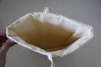handmade cotton book sleeve yellow flower