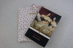 handmade cotton small book sleeve white heart pride and prejudice 
