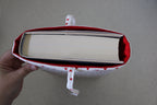 handmade cotton book sleeve white heart