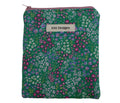 handmade cotton kindle pouch green flower