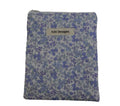 handmade cotton kindle pouch blue flower
