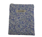 handmade cotton kindle pouch blue flower