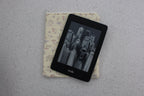 handmade cotton kindle pouch yellow flower