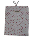 handmade cotton book sleeve white heart