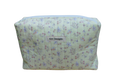 handmade cotton travel pouch yellow flower