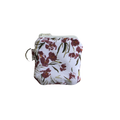 Floral-patterned pouch on a white background airpod pouch