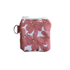 Small pouch with floral pattern on a white background airpod pouch