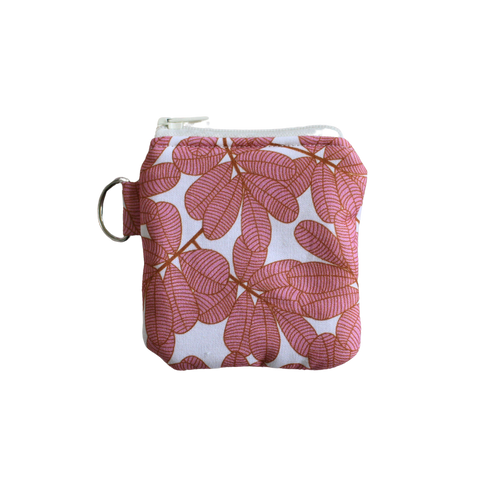 Small pouch with floral pattern on a white background airpod pouch