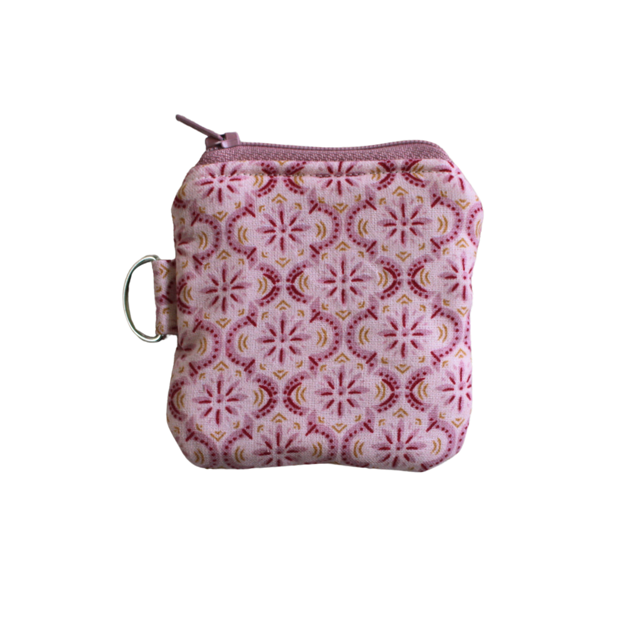 Small pouch with pink floral pattern airpod pouch