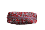 handmade cotton travel pouch pink red flower