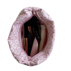 handmade cotton beauty pouch pink