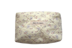 handmade cotton mini pouch yellow flowers 