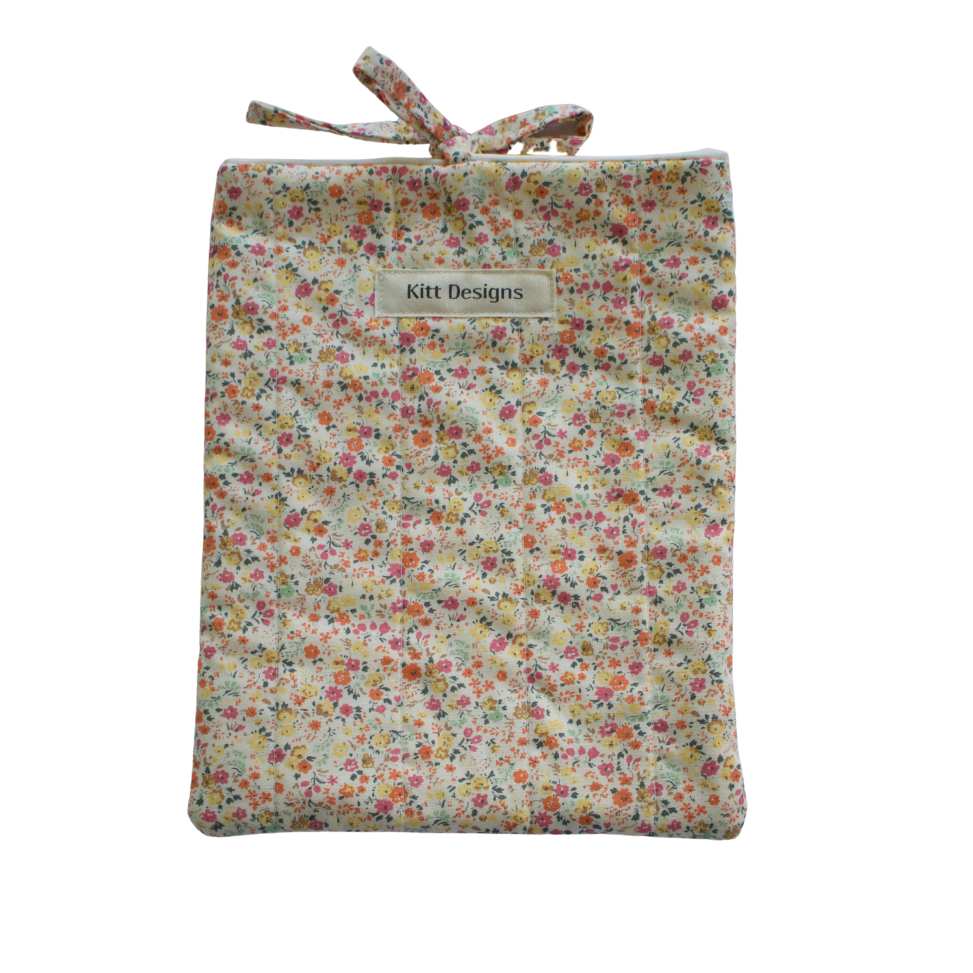 Floral patterned small book sleeve