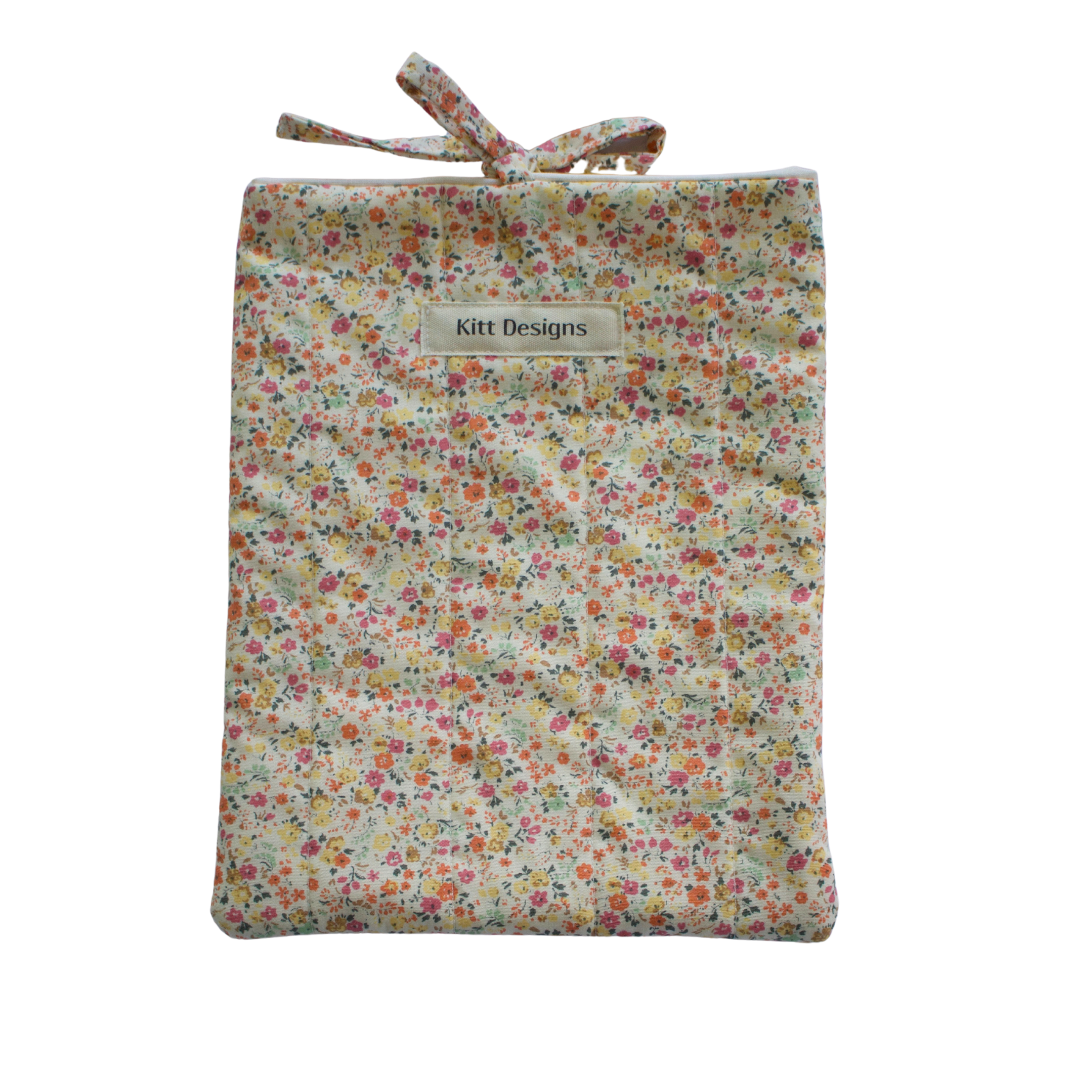 Floral patterned small book sleeve