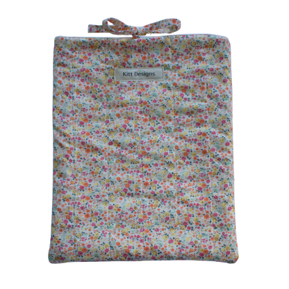 Floral-patterned book sleeve 