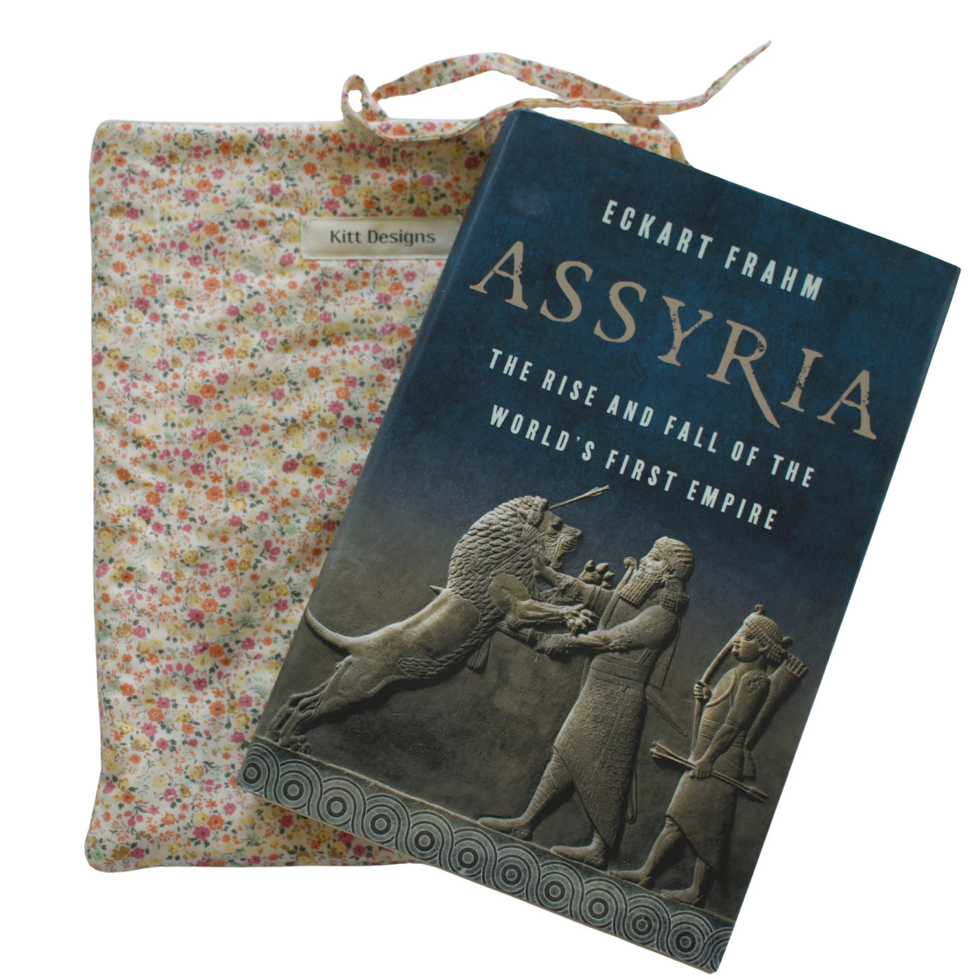 flower book sleeve with book on top