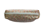 Floral-patterned pouch with a zipper on a white background beauty pouch