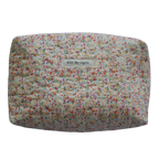Floral patterned product with 'Kitt Designs' branding beauty pouch makeup bag