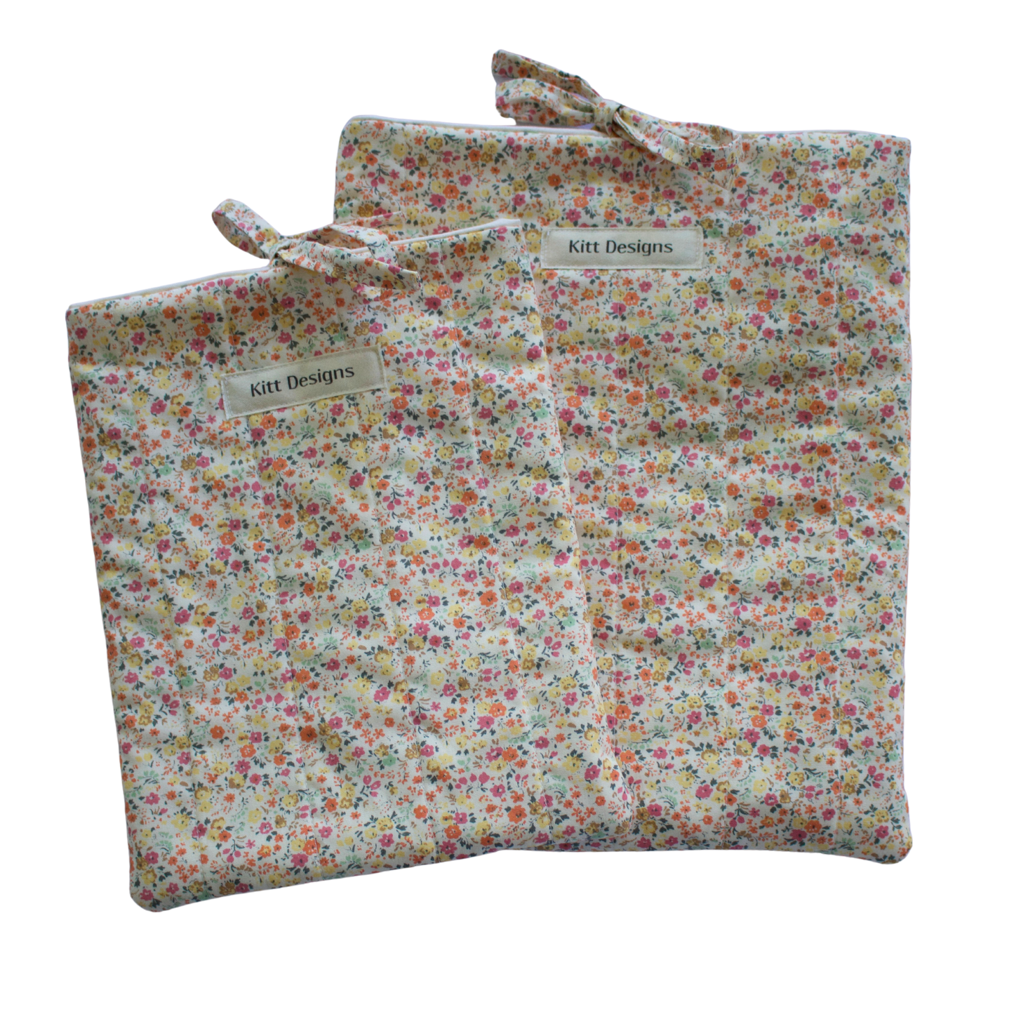 Floral-patterned book sleeve