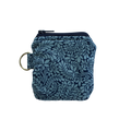 Blue patterned pouch with a keyring airpod pouch