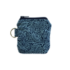 Blue patterned pouch with a keyring airpod pouch