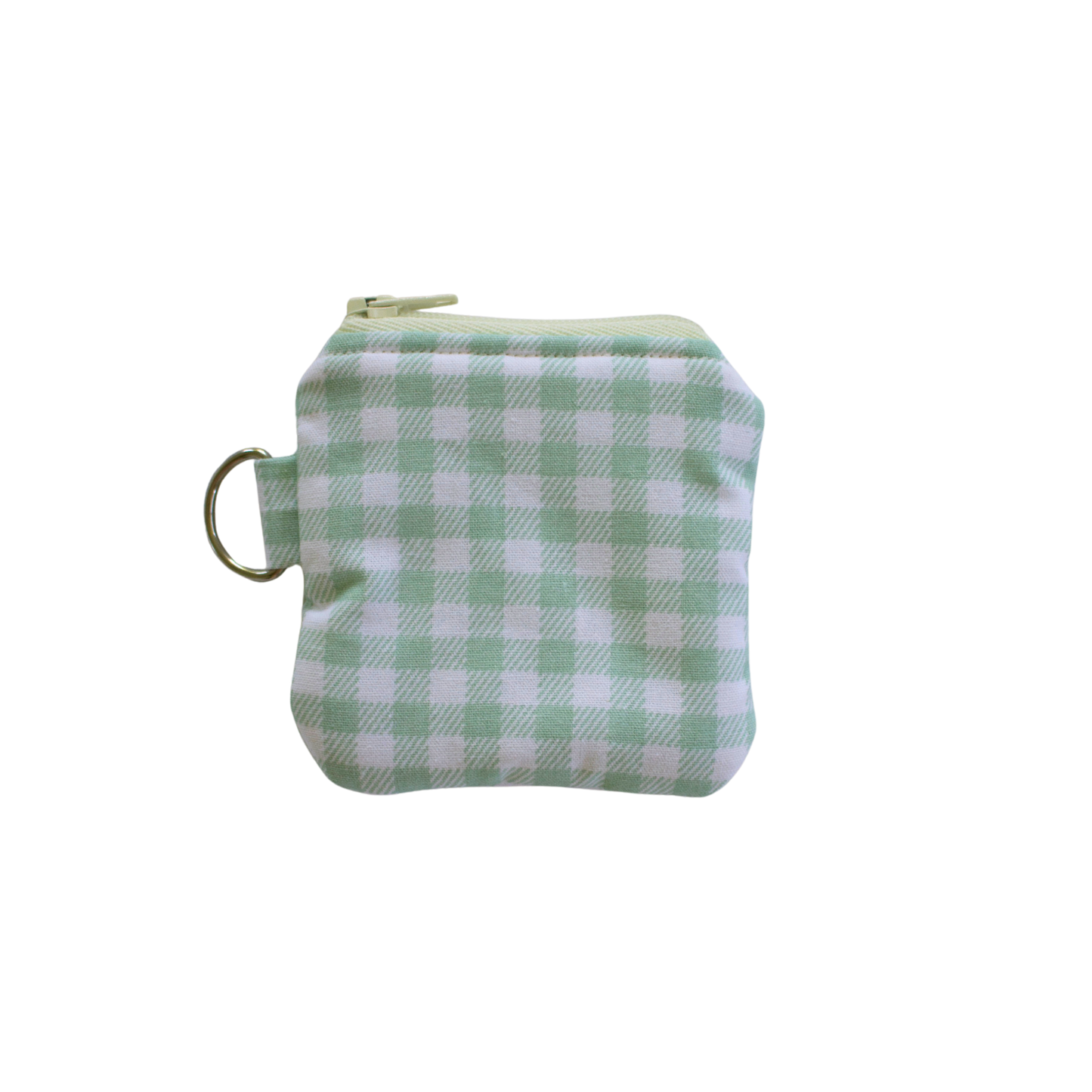 Green checkered pouch airpod pouch