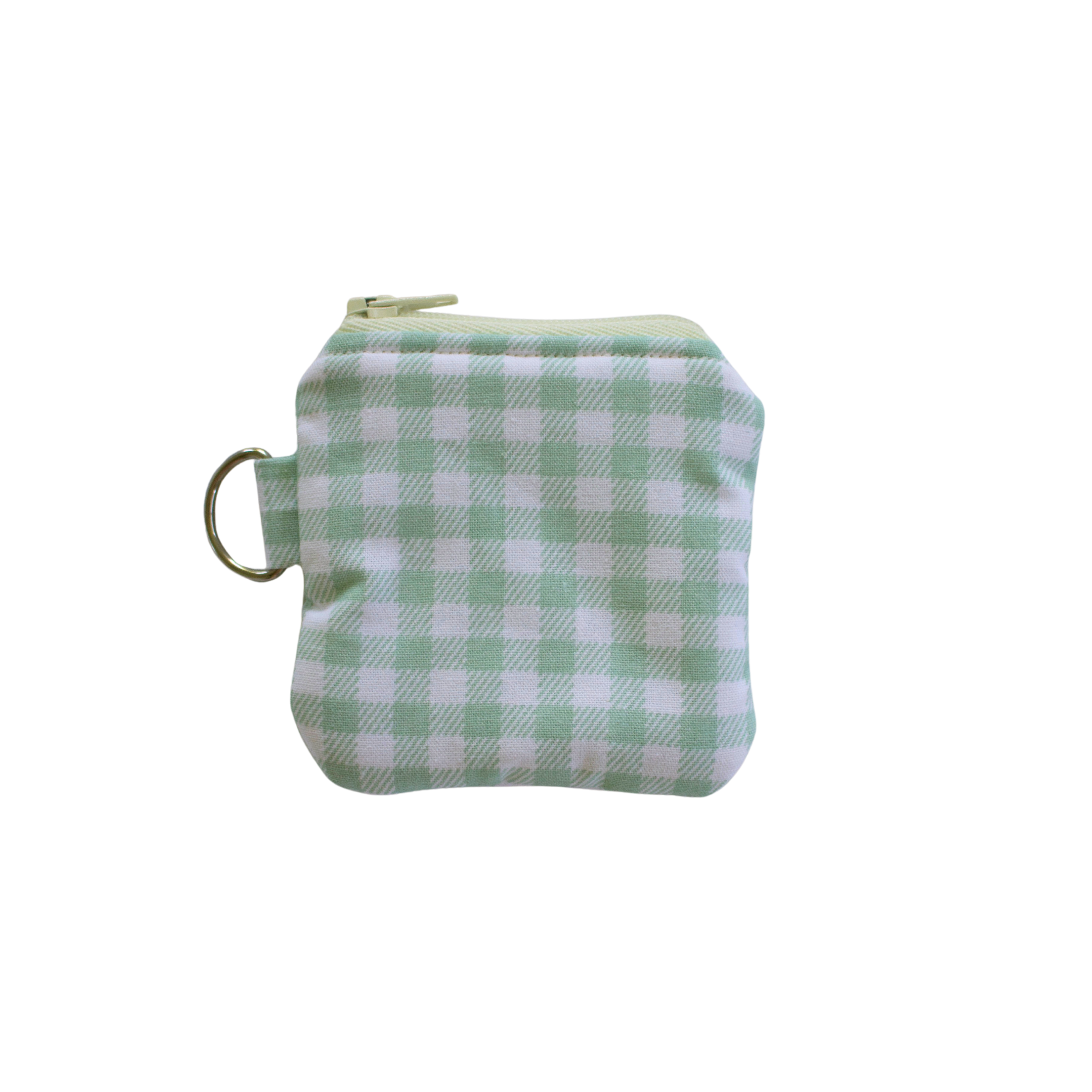 Green checkered pouch airpod pouch