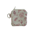 Small fabric pouch with floral pattern airpod pouch