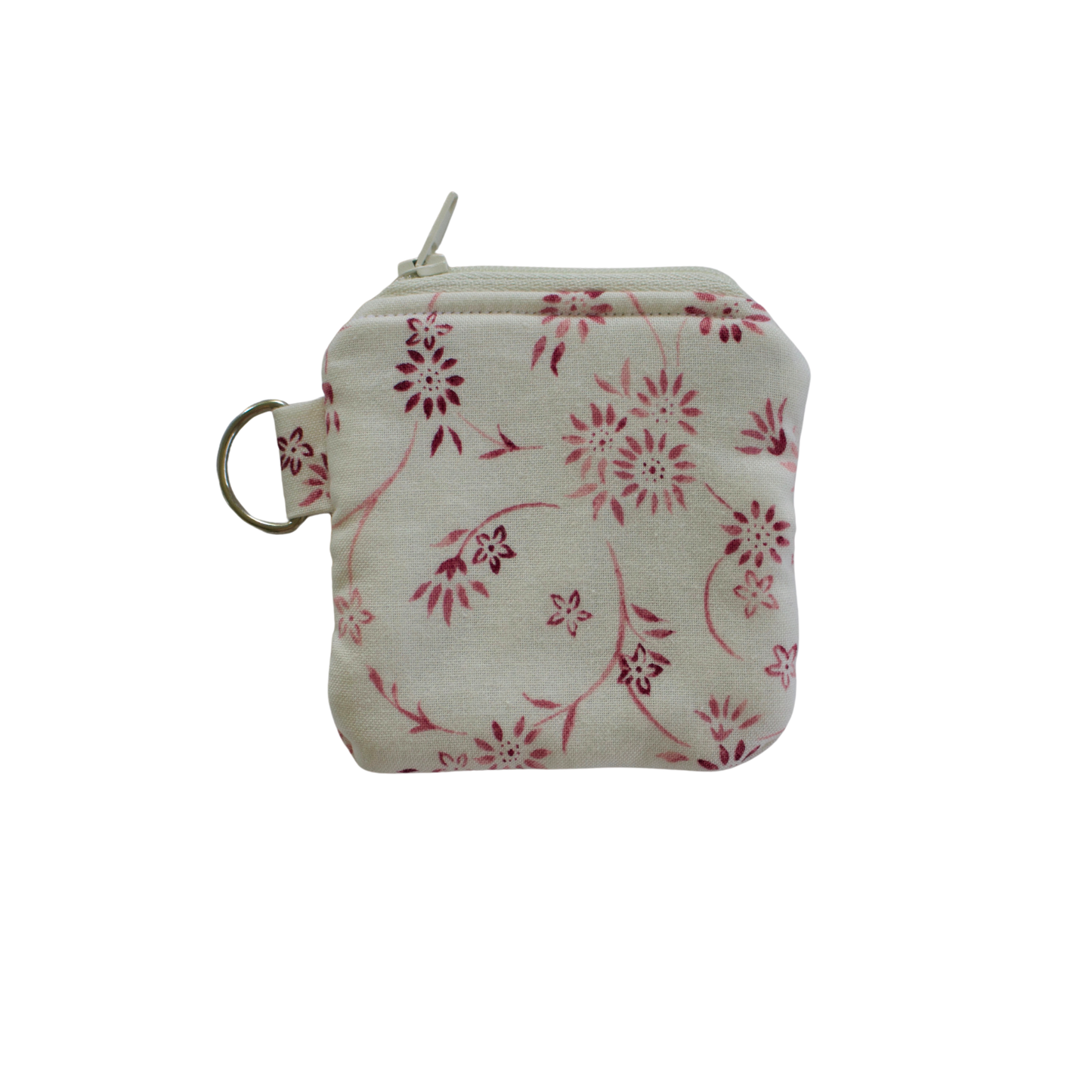 Small fabric pouch with floral pattern airpod pouch