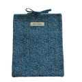 Blue textured pouch large book sleeve