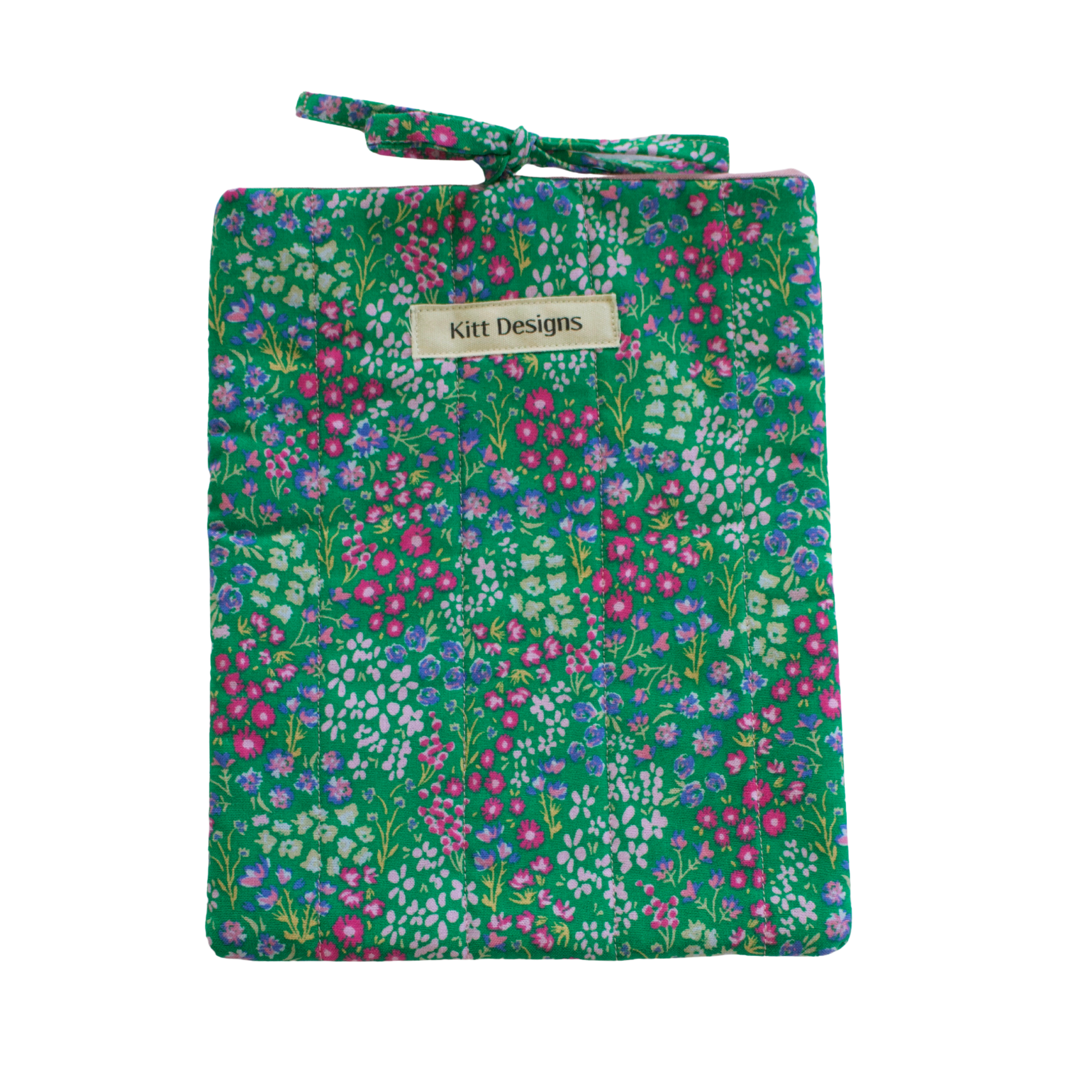 Floral-patterned pouch small book sleeve