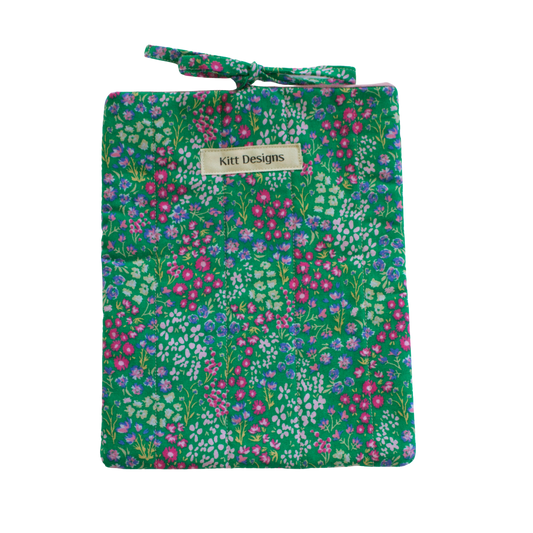 Floral-patterned pouch small book sleeve