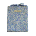 blue Floral-patterned pouch with 'Kitt Designs' branding small book sleeve