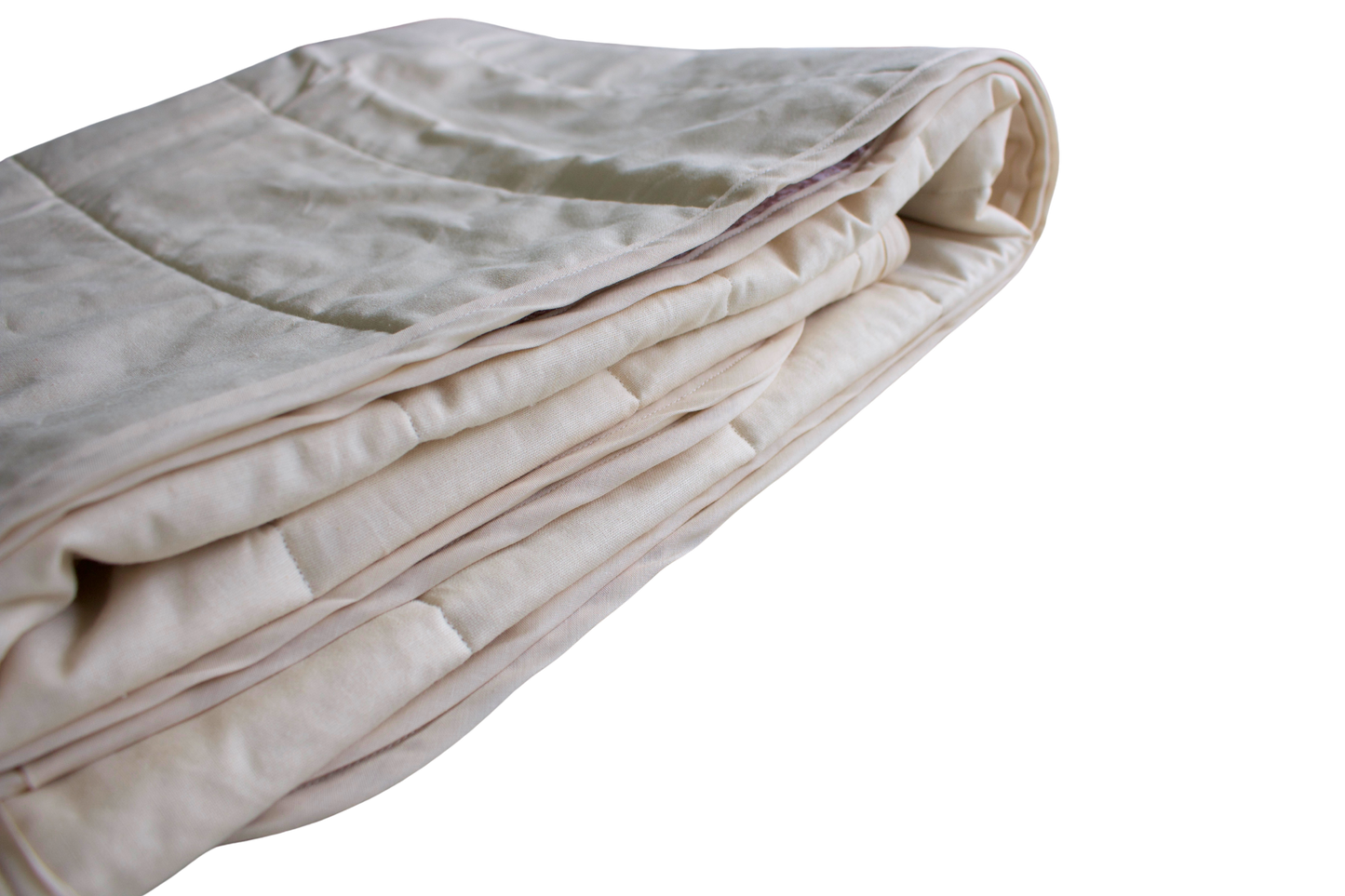 pink floral whole cloth quilt for kids folded