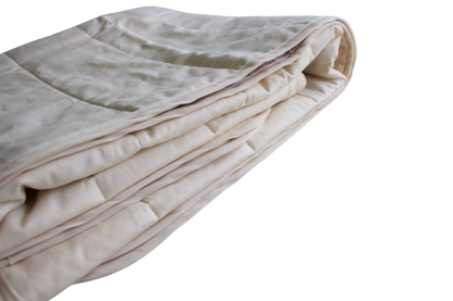 pink floral whole cloth quilt for kids folded