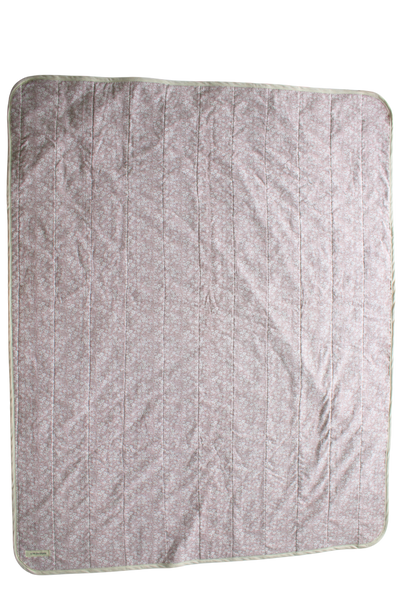 pink floral whole cloth quilt for kids