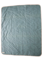 Teal whole cloth quilt for kids