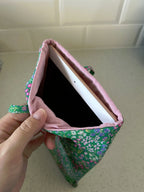 handmade cotton book sleeve tie iPad case
